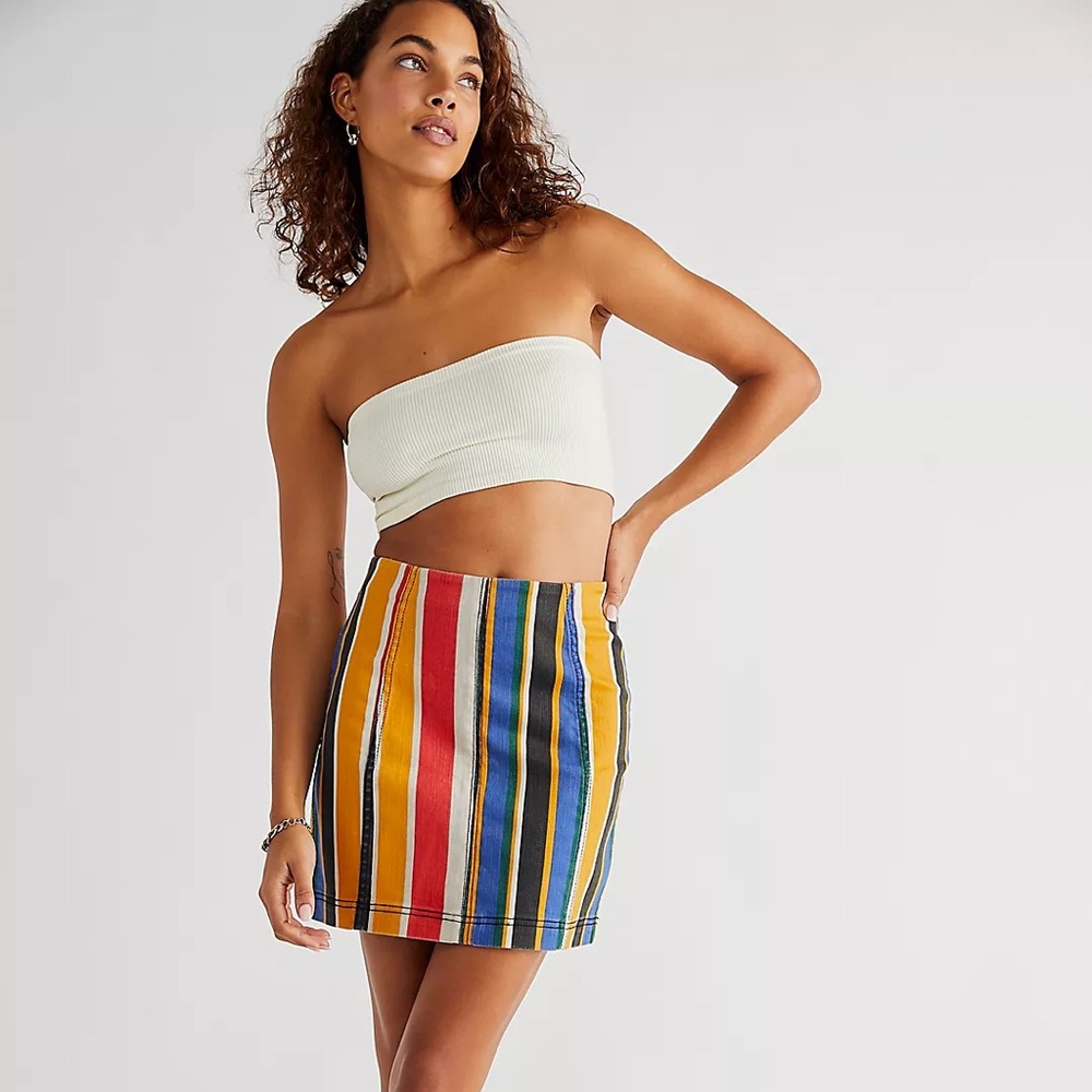 NWT free people modern femme novelty skirt 10